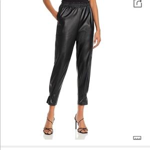 Lucy Paris faux leather cargo pants